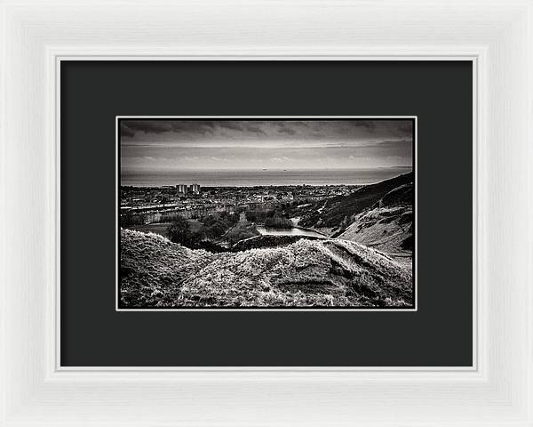 Land of Scotland BW - Framed Print