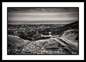 Land of Scotland BW - Framed Print