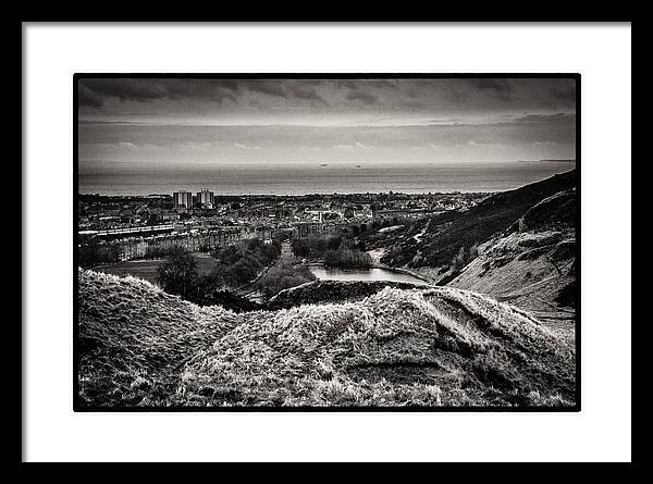 Land of Scotland BW - Framed Print