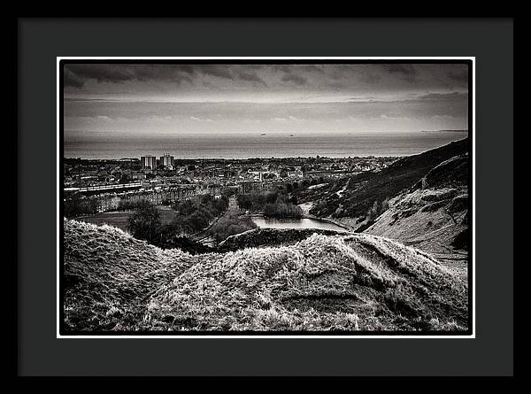 Land of Scotland BW - Framed Print