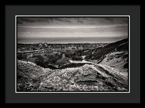 Land of Scotland BW - Framed Print