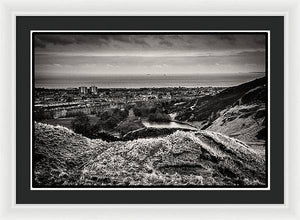 Land of Scotland BW - Framed Print