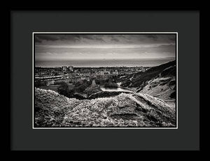 Land of Scotland BW - Framed Print