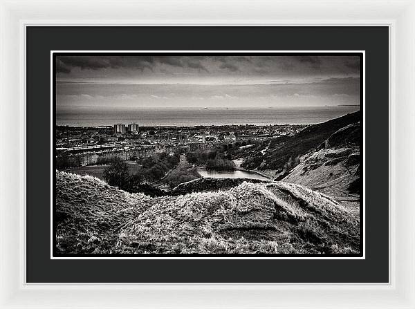 Land of Scotland BW - Framed Print