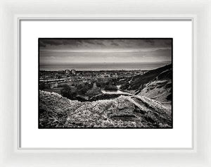 Land of Scotland BW - Framed Print