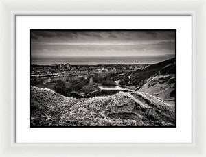 Land of Scotland BW - Framed Print