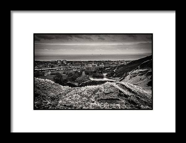 Land of Scotland BW - Framed Print