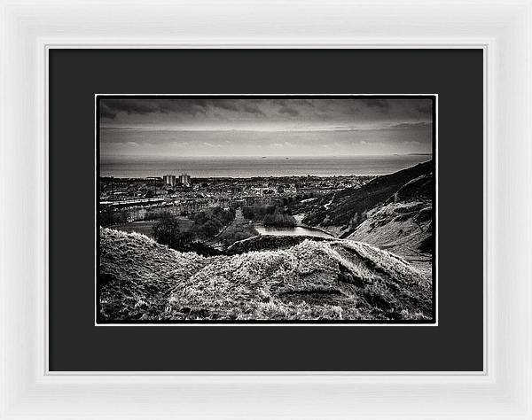 Land of Scotland BW - Framed Print