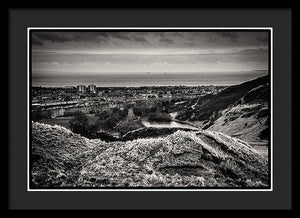 Land of Scotland BW - Framed Print