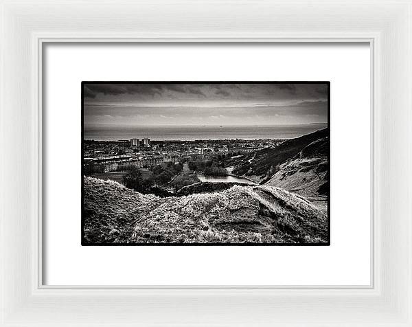 Land of Scotland BW - Framed Print