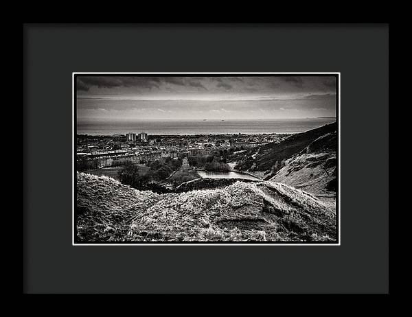 Land of Scotland BW - Framed Print