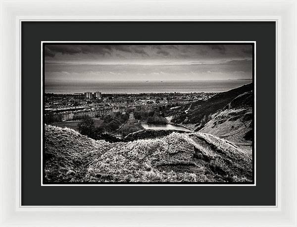 Land of Scotland BW - Framed Print