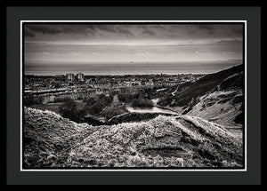 Land of Scotland BW - Framed Print