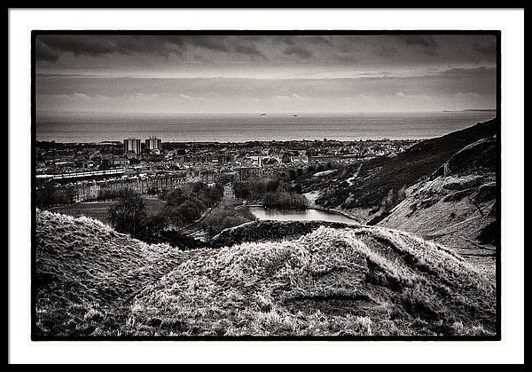 Land of Scotland BW - Framed Print