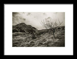 Load image into Gallery viewer, Land of Scotland shif tlens effect - Framed Print
