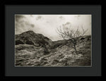 Load image into Gallery viewer, Land of Scotland shif tlens effect - Framed Print
