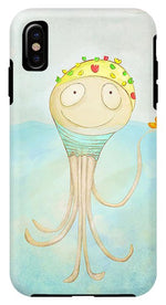 Load image into Gallery viewer, Little Octopus the Swimming Champ and his Rubber Ducky - Phone Case
