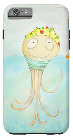 Load image into Gallery viewer, Little Octopus the Swimming Champ and his Rubber Ducky - Phone Case
