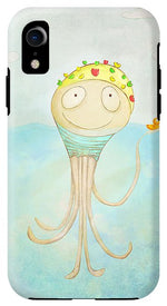 Load image into Gallery viewer, Little Octopus the Swimming Champ and his Rubber Ducky - Phone Case
