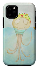 Load image into Gallery viewer, Little Octopus the Swimming Champ and his Rubber Ducky - Phone Case
