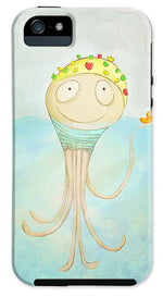 Load image into Gallery viewer, Little Octopus the Swimming Champ and his Rubber Ducky - Phone Case

