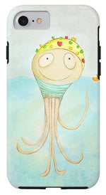 Load image into Gallery viewer, Little Octopus the Swimming Champ and his Rubber Ducky - Phone Case
