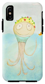 Load image into Gallery viewer, Little Octopus the Swimming Champ and his Rubber Ducky - Phone Case
