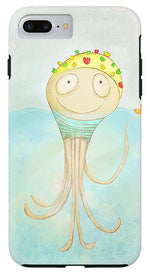 Load image into Gallery viewer, Little Octopus the Swimming Champ and his Rubber Ducky - Phone Case
