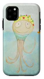 Load image into Gallery viewer, Little Octopus the Swimming Champ and his Rubber Ducky - Phone Case
