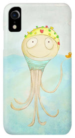 Load image into Gallery viewer, Little Octopus the Swimming Champ and his Rubber Ducky - Phone Case
