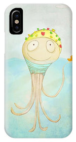 Load image into Gallery viewer, Little Octopus the Swimming Champ and his Rubber Ducky - Phone Case

