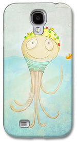 Load image into Gallery viewer, Little Octopus the Swimming Champ and his Rubber Ducky - Phone Case
