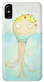 Load image into Gallery viewer, Little Octopus the Swimming Champ and his Rubber Ducky - Phone Case
