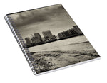 Load image into Gallery viewer, London City Financial City at Low Tide - Spiral Notebook

