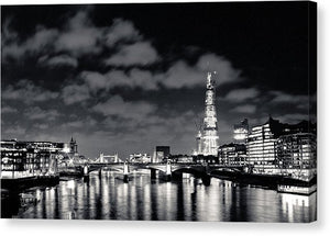 London Lights at Night - Canvas Print