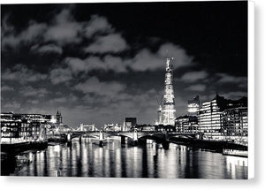 London Lights at Night - Canvas Print