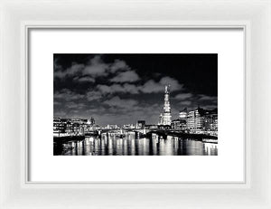 London Lights at Night - Framed Print