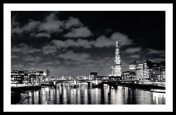 London Lights at Night - Framed Print