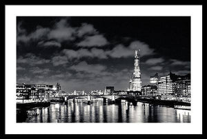 London Lights at Night - Framed Print