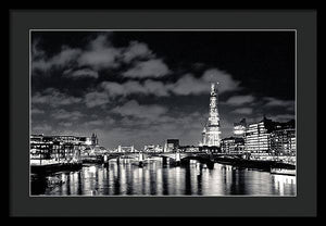 London Lights at Night - Framed Print