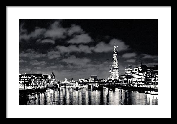 London Lights at Night - Framed Print