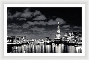 London Lights at Night - Framed Print