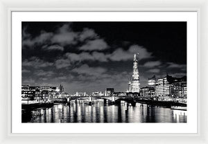 London Lights at Night - Framed Print