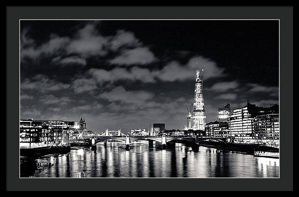 London Lights at Night - Framed Print