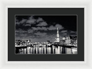 London Lights at Night - Framed Print