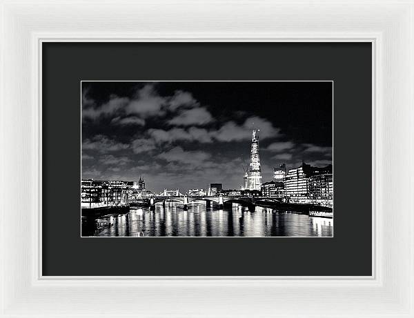 London Lights at Night - Framed Print