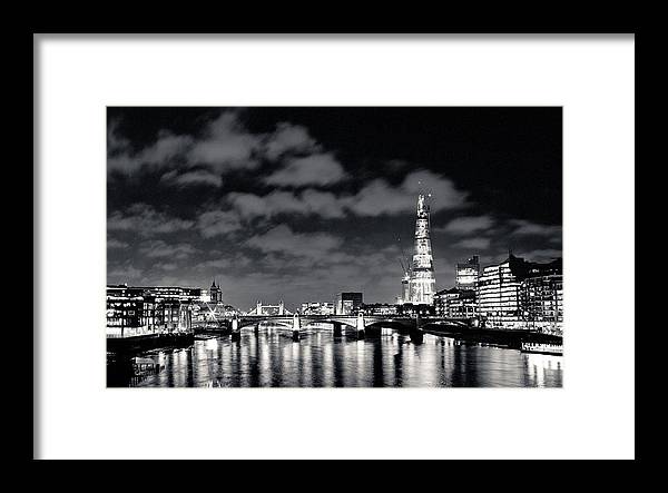 London Lights at Night - Framed Print