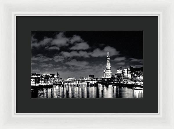 London Lights at Night - Framed Print