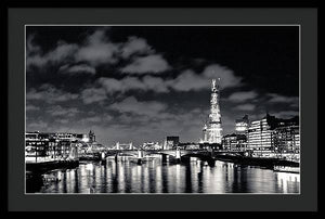 London Lights at Night - Framed Print