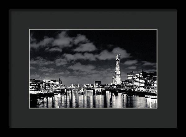 London Lights at Night - Framed Print